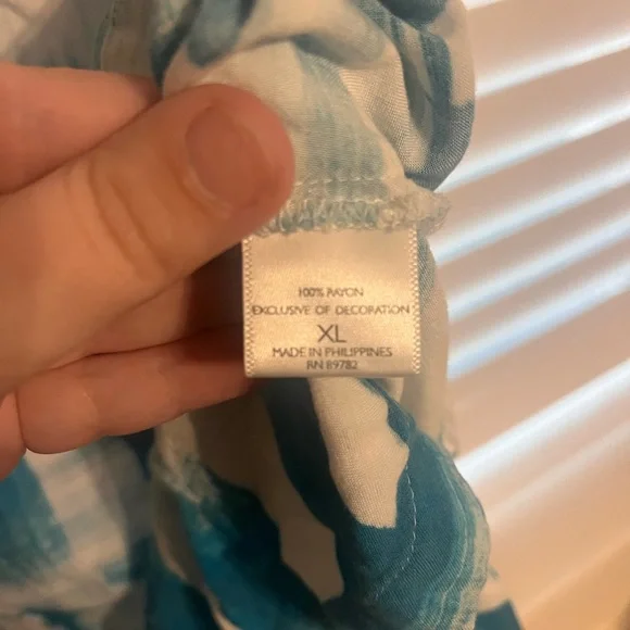 Women's Teal and White Pajama set - Picture 2 of 4